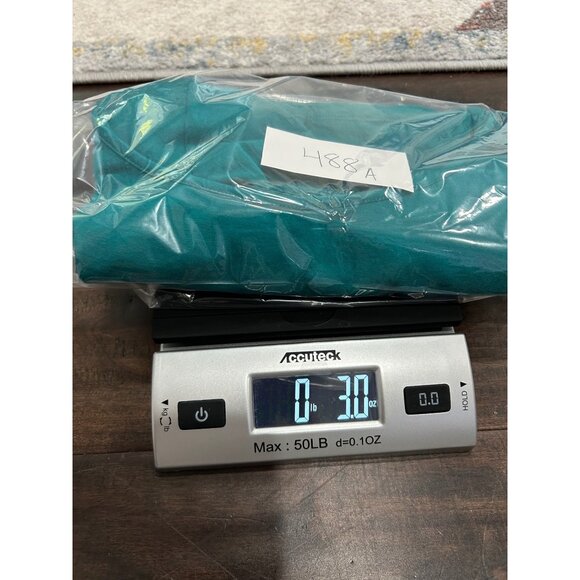 Decree Teal Scoop Neck Half Sleeve Womens Top Sz Small - Picture 9 of 9